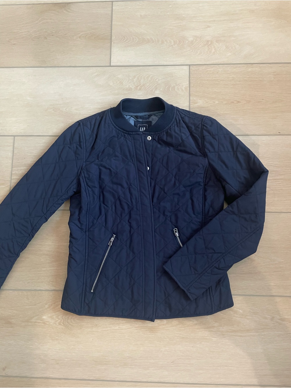 GAP Quilted Navy Bomber Jacket